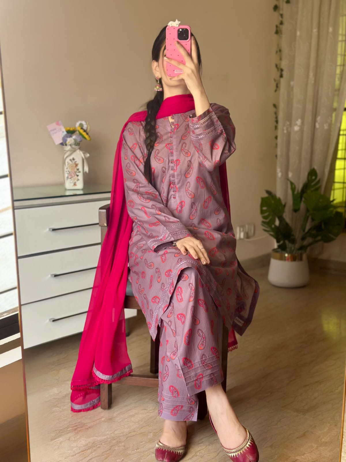 3 piece Printed Dress