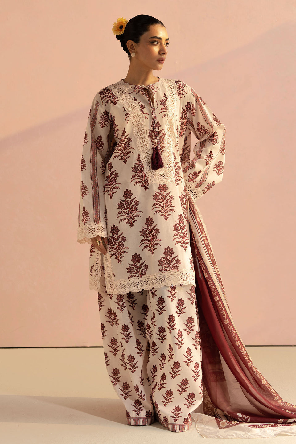 Mughal  printed Lawn