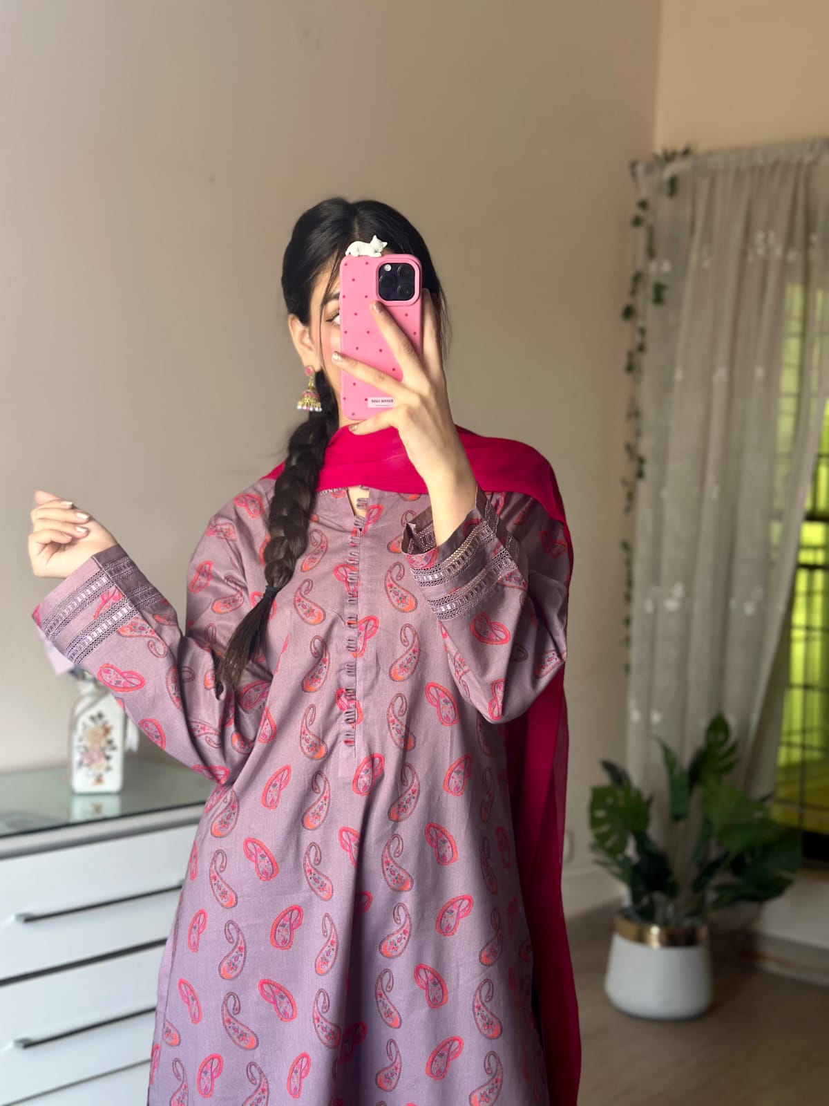 3 piece Printed Dress