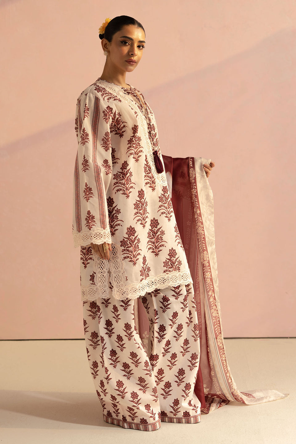Mughal  printed Lawn