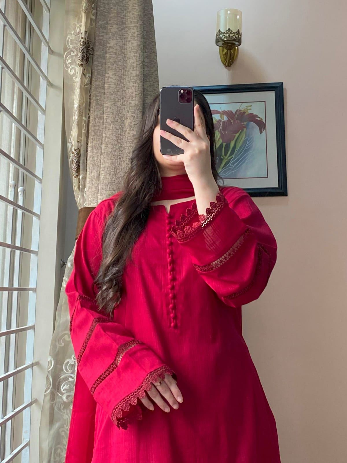 Soft Cotton Dress with Shalwar